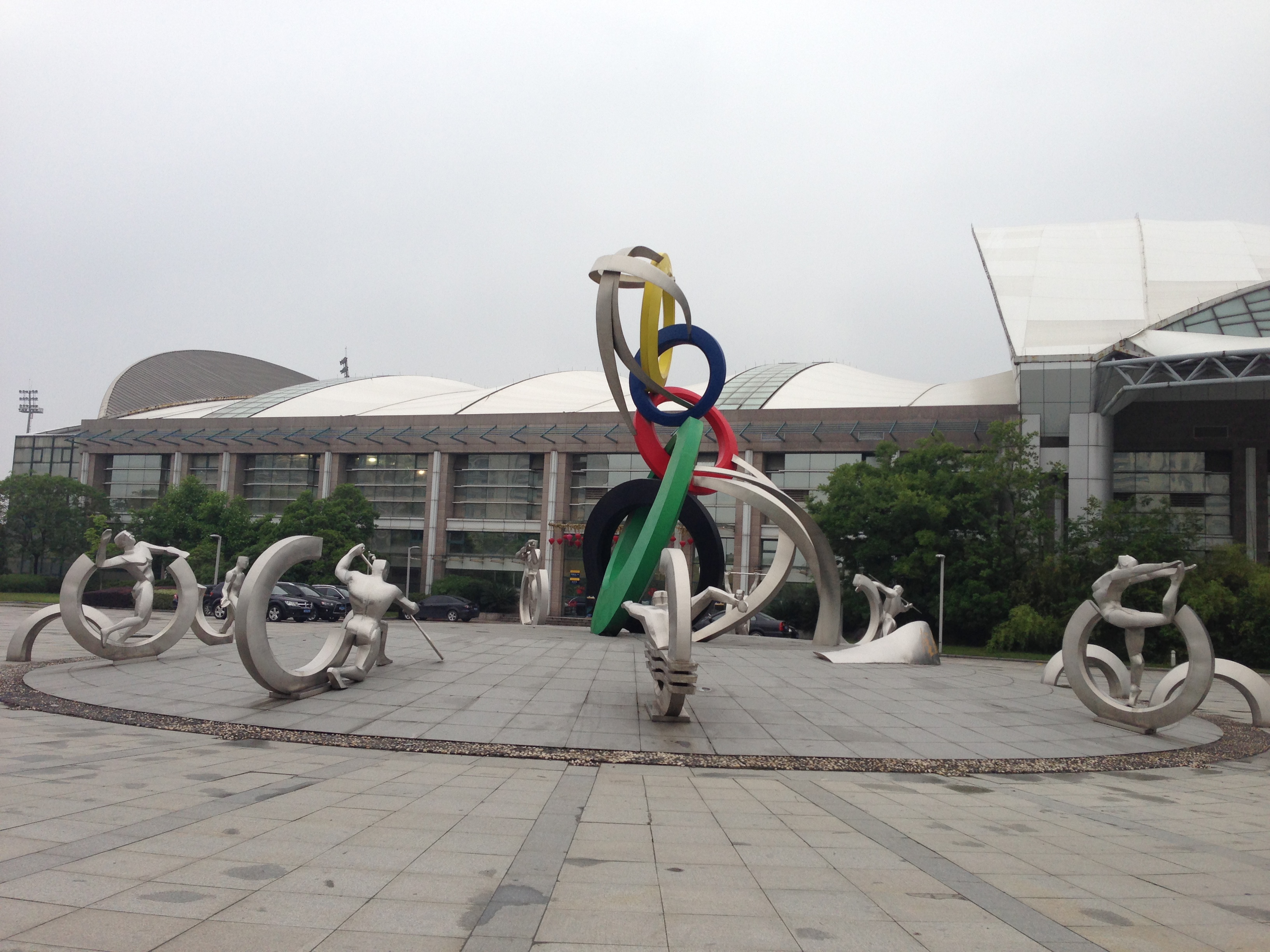 浙江體育學院廣場不銹鋼雕塑